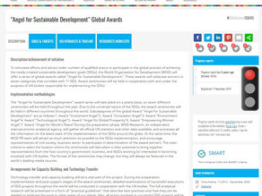 The UN recognizes the Global Awards “Angel for Sustainable Development” as the SMART global practice