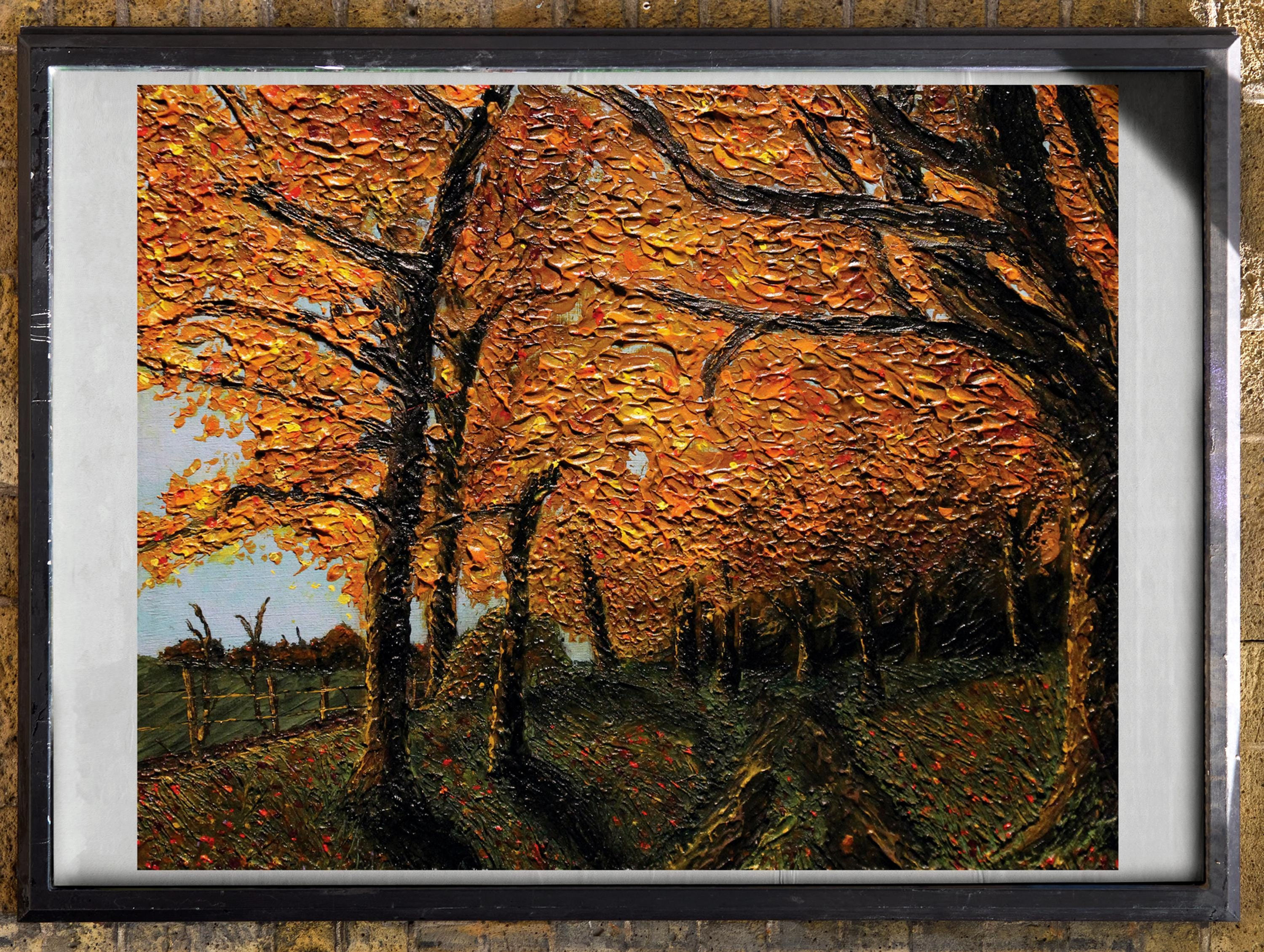 Autumn Forest Walk Print | Burning Woods of Autumn | Fall Landscape Art Print