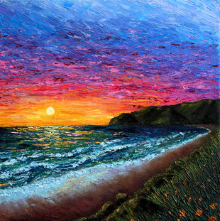 Sunset over the Scottish Coast