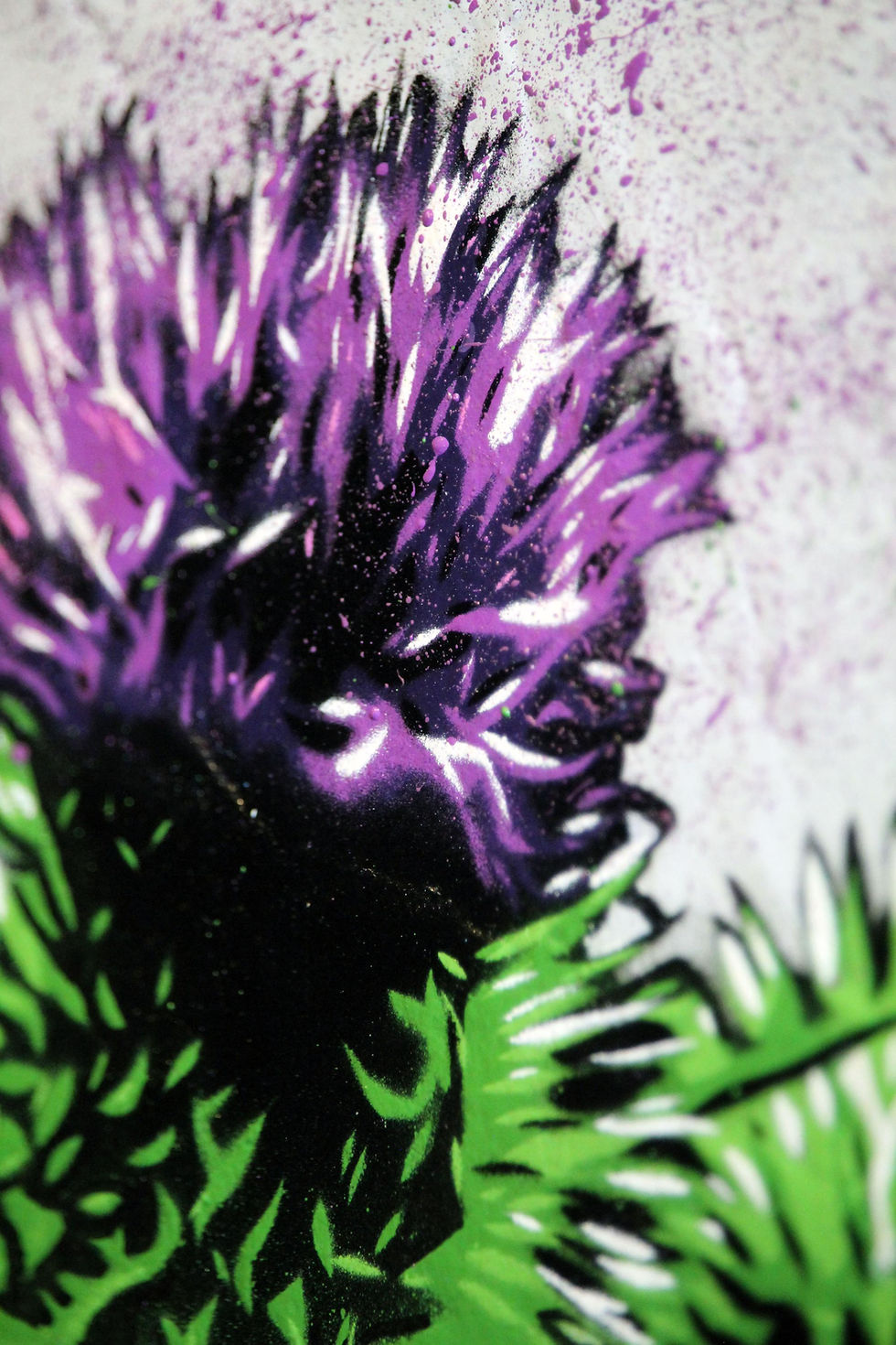 Thumbnail: Scottish Thistle Art Print – Bold Botanical Wall Decor, Flower Artwork