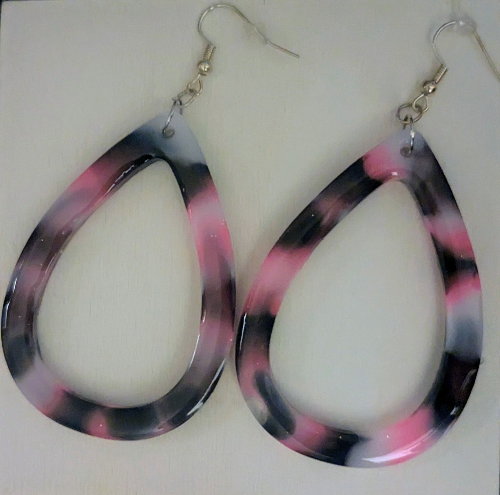 Pretty in Pink (and black & white) Earrings