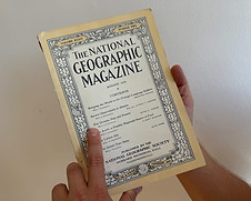 Обкладинка The National Geographic Magazine, серпень 1918 з переліком статей.