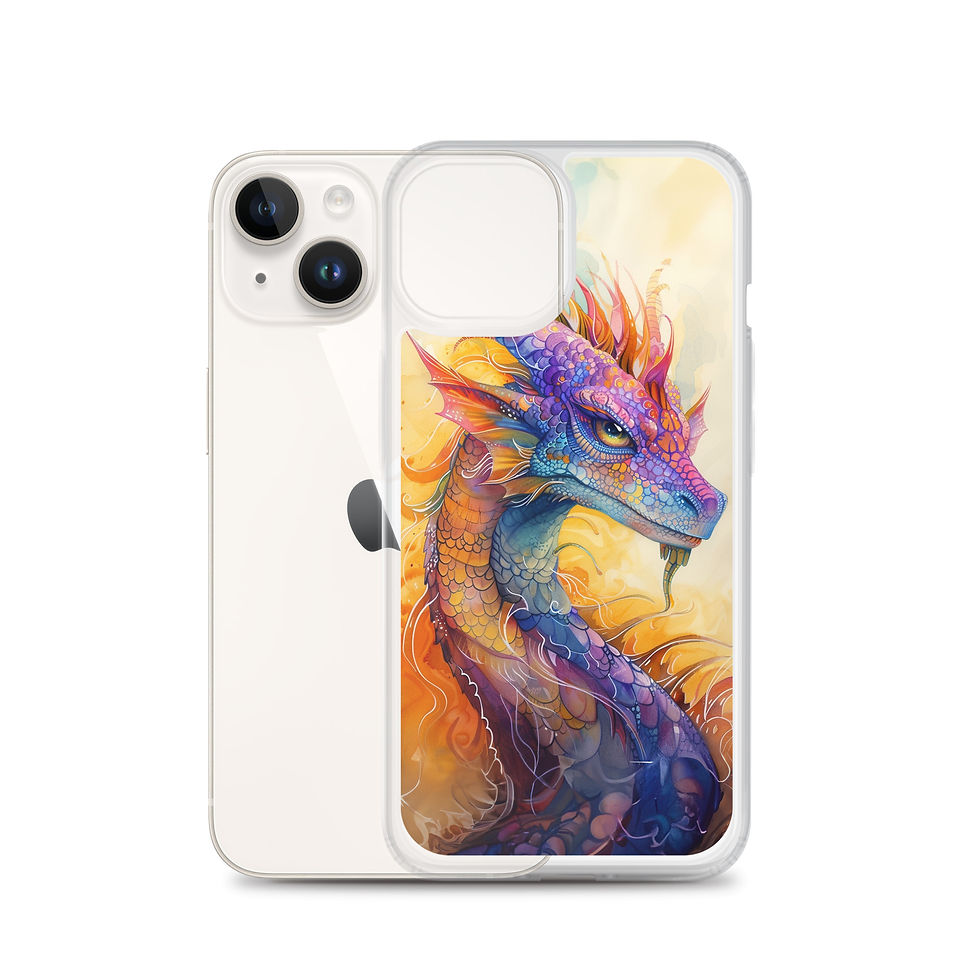 Thumbnail: Watercolor Dragon | Clear Case for iPhone®
