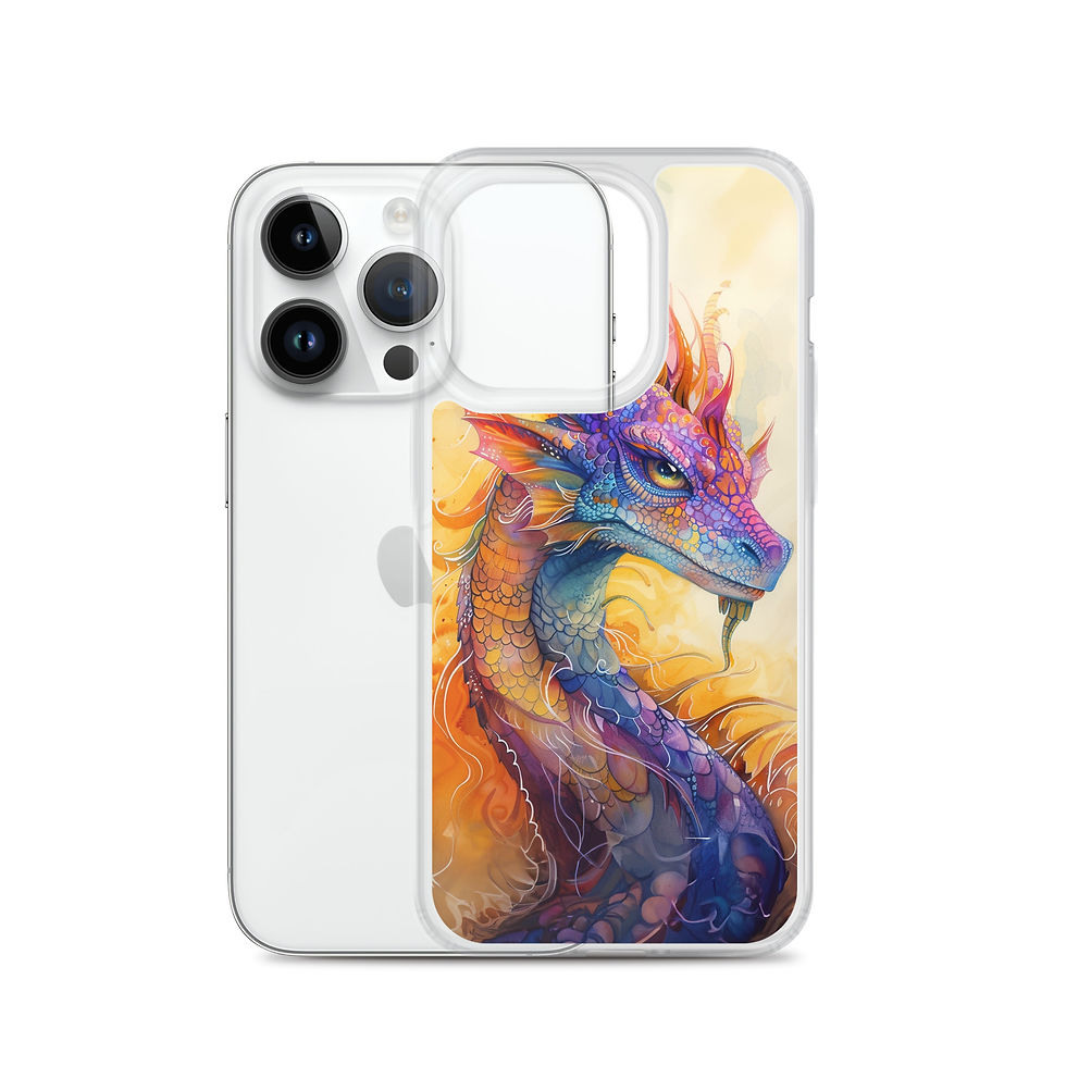 Thumbnail: Watercolor Dragon | Clear Case for iPhone®