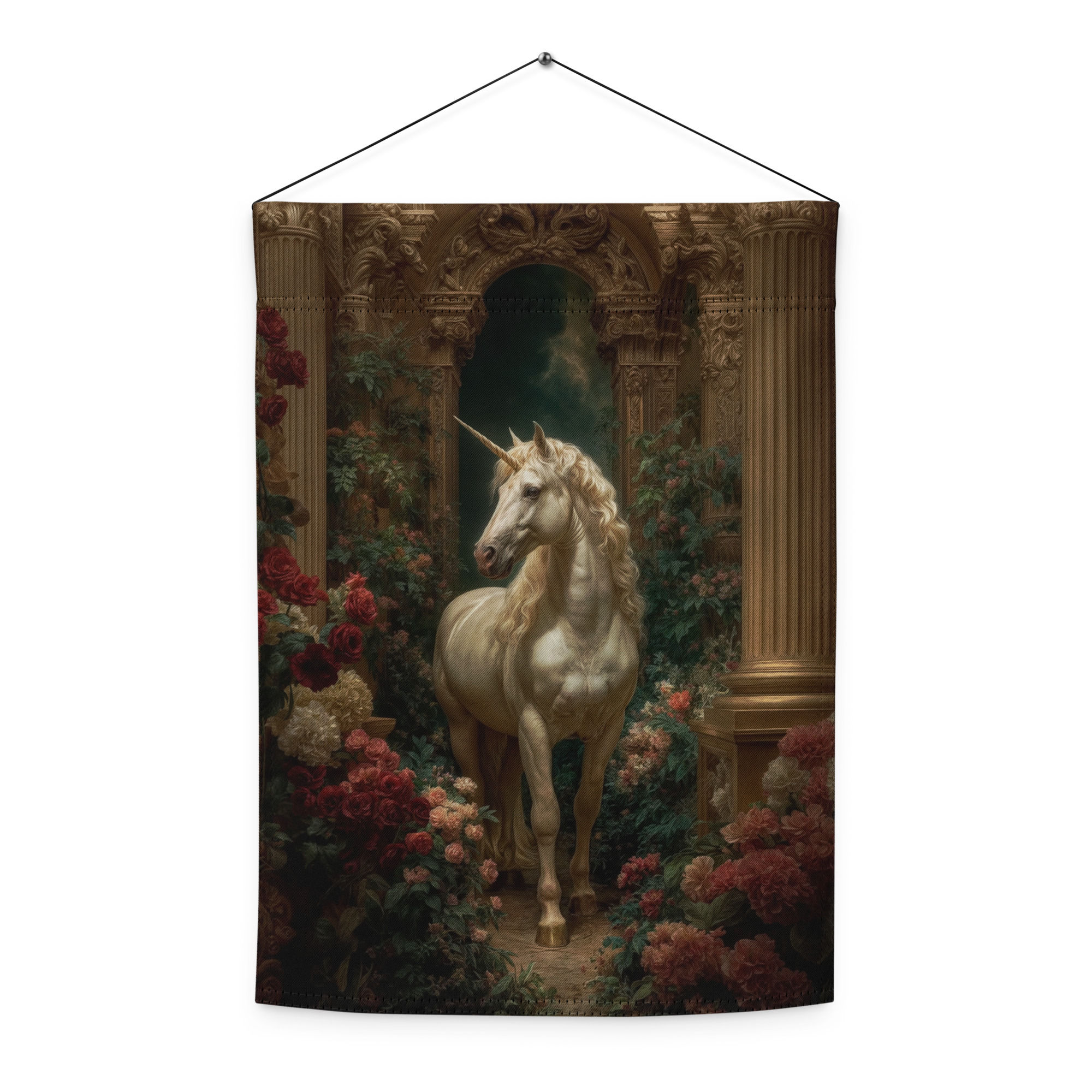 Majestic Unicorn Garden flag