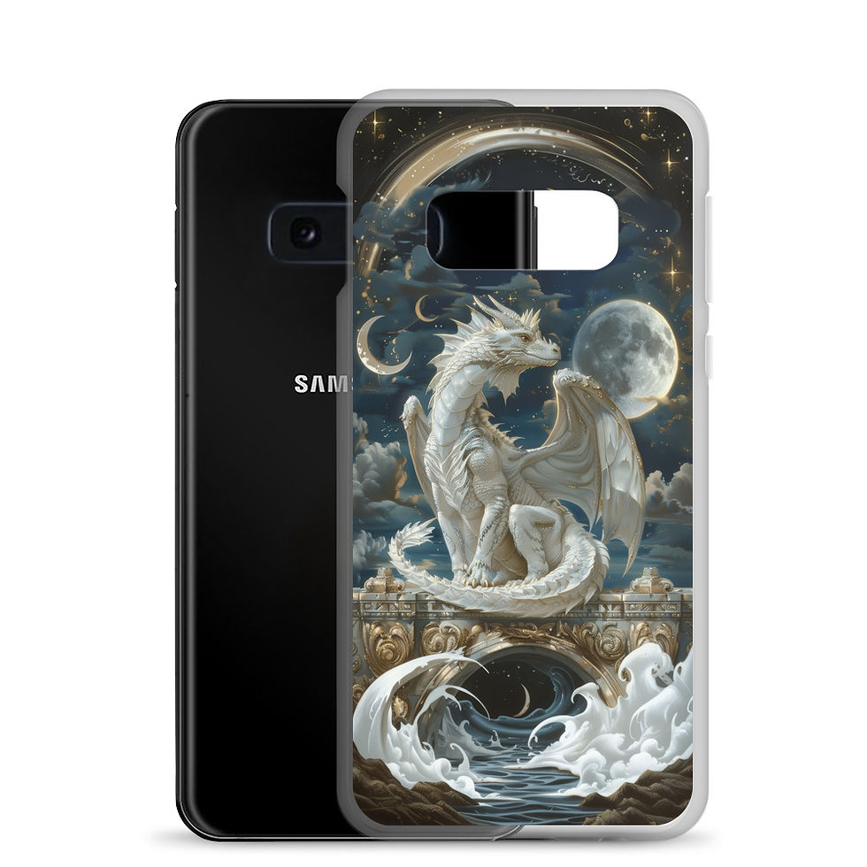Thumbnail: White Moon Dragon | Clear Case for Samsung®