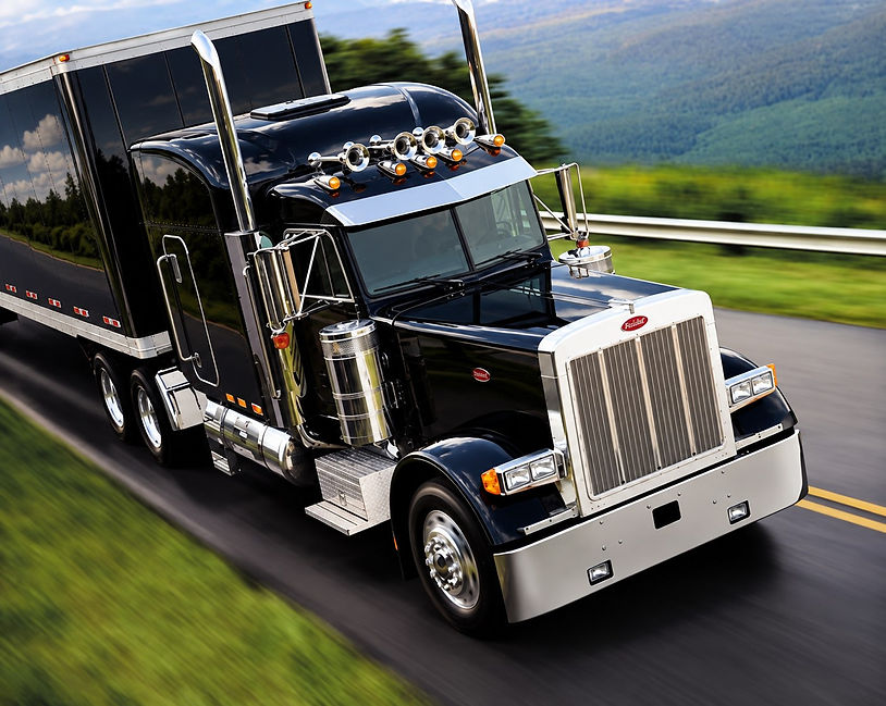 JDIA approved glossy black freight truck.jpg