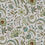 Thumbnail: FLORAL SCROLL Green Oyster Linen