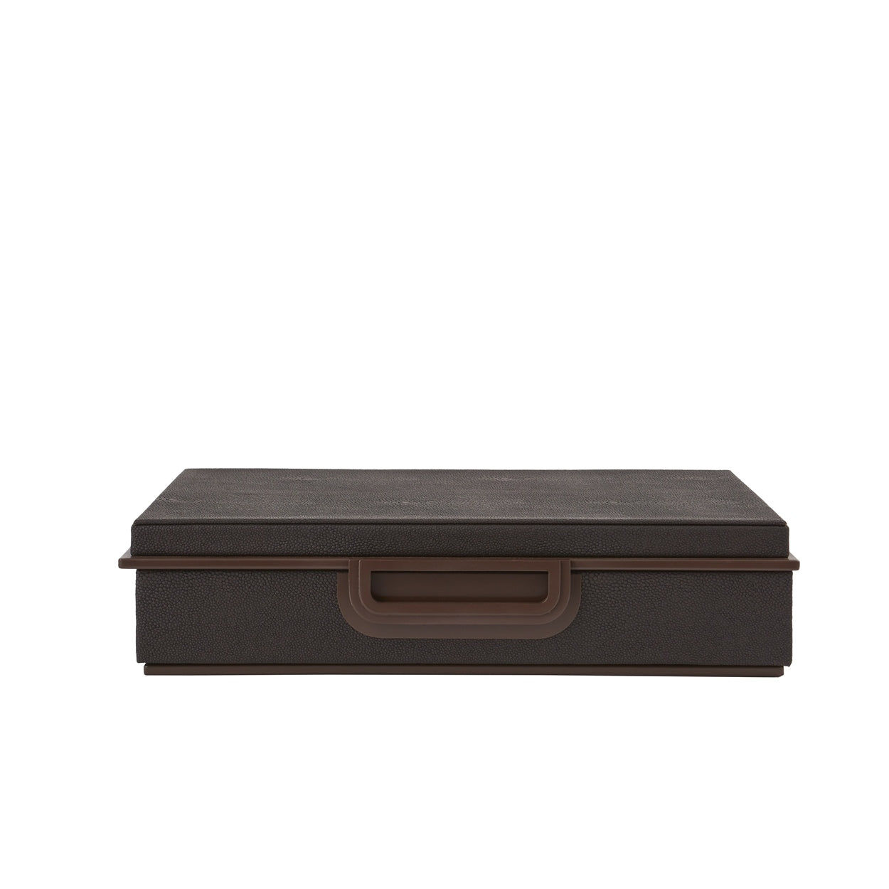 Faux Shagreen Box - Large Anthracite