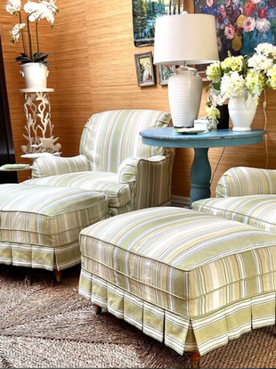 Luxury fabric from Betsy Textiles in a modern interior design