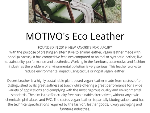 MOTIVO's Eco Leather