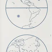 Globe - Indigo On White