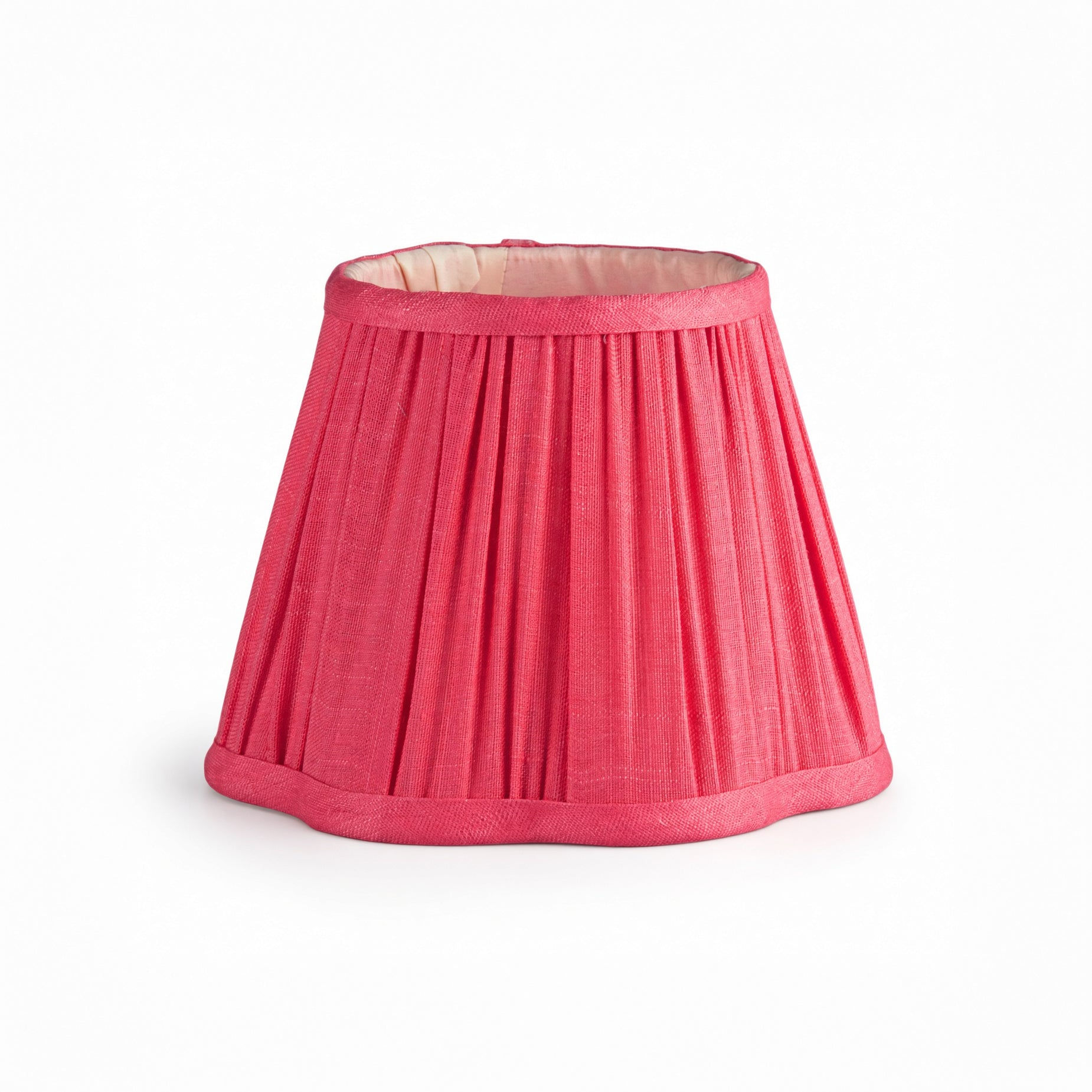 Scalloped Lampshade 16cm - Watermelon Pink