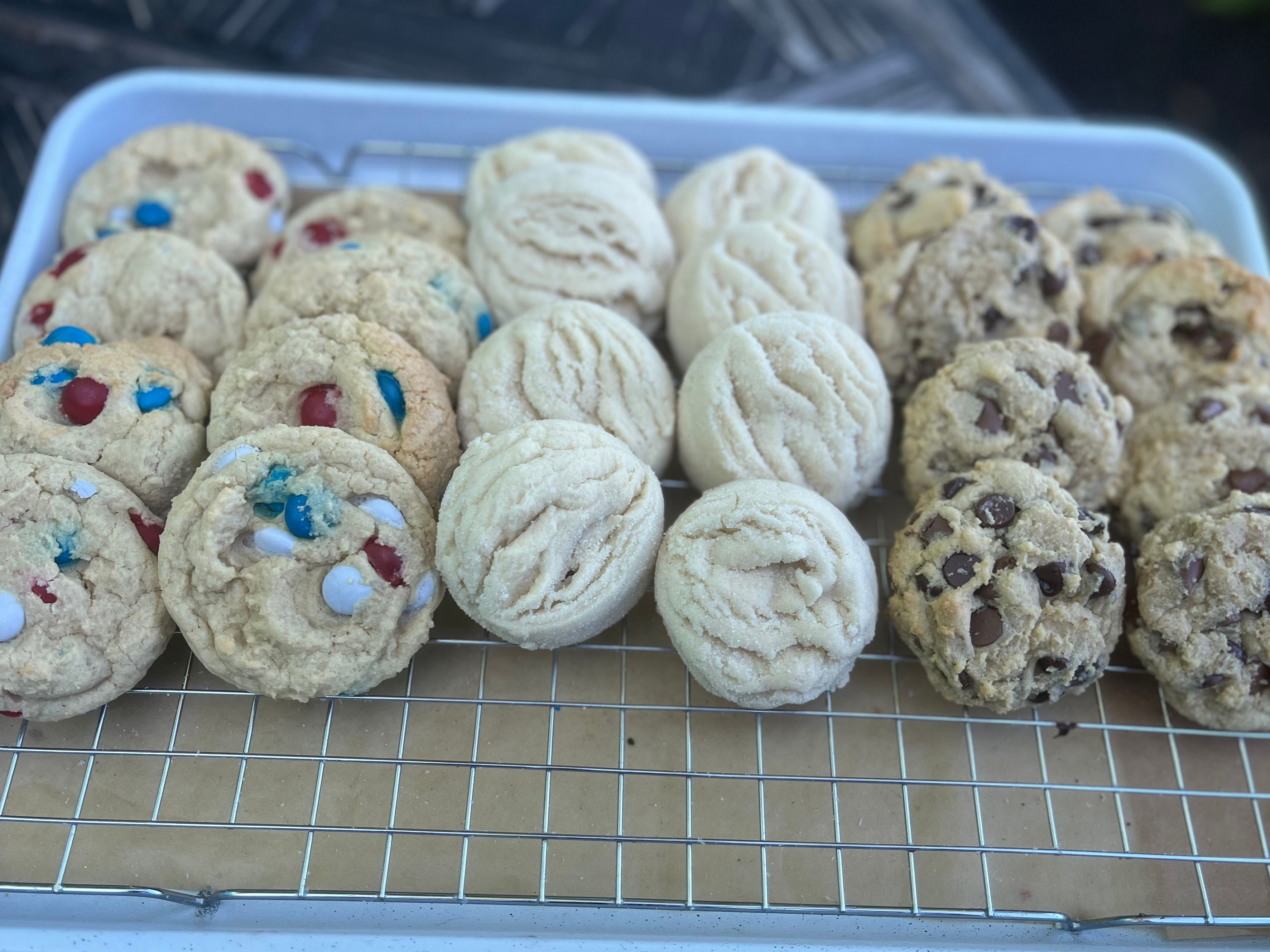 4th of July mini cookie box 