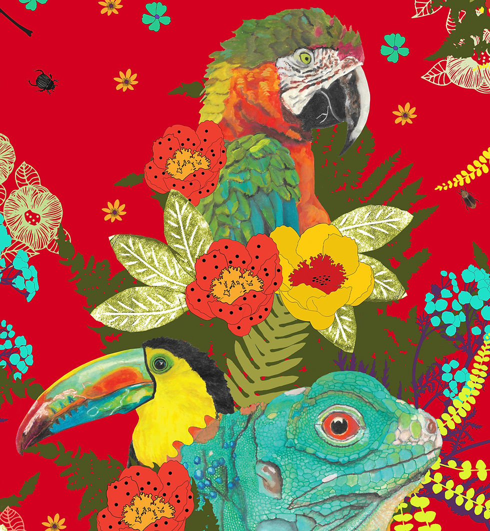Miniature : Papier peint Animaux Bulle rouge