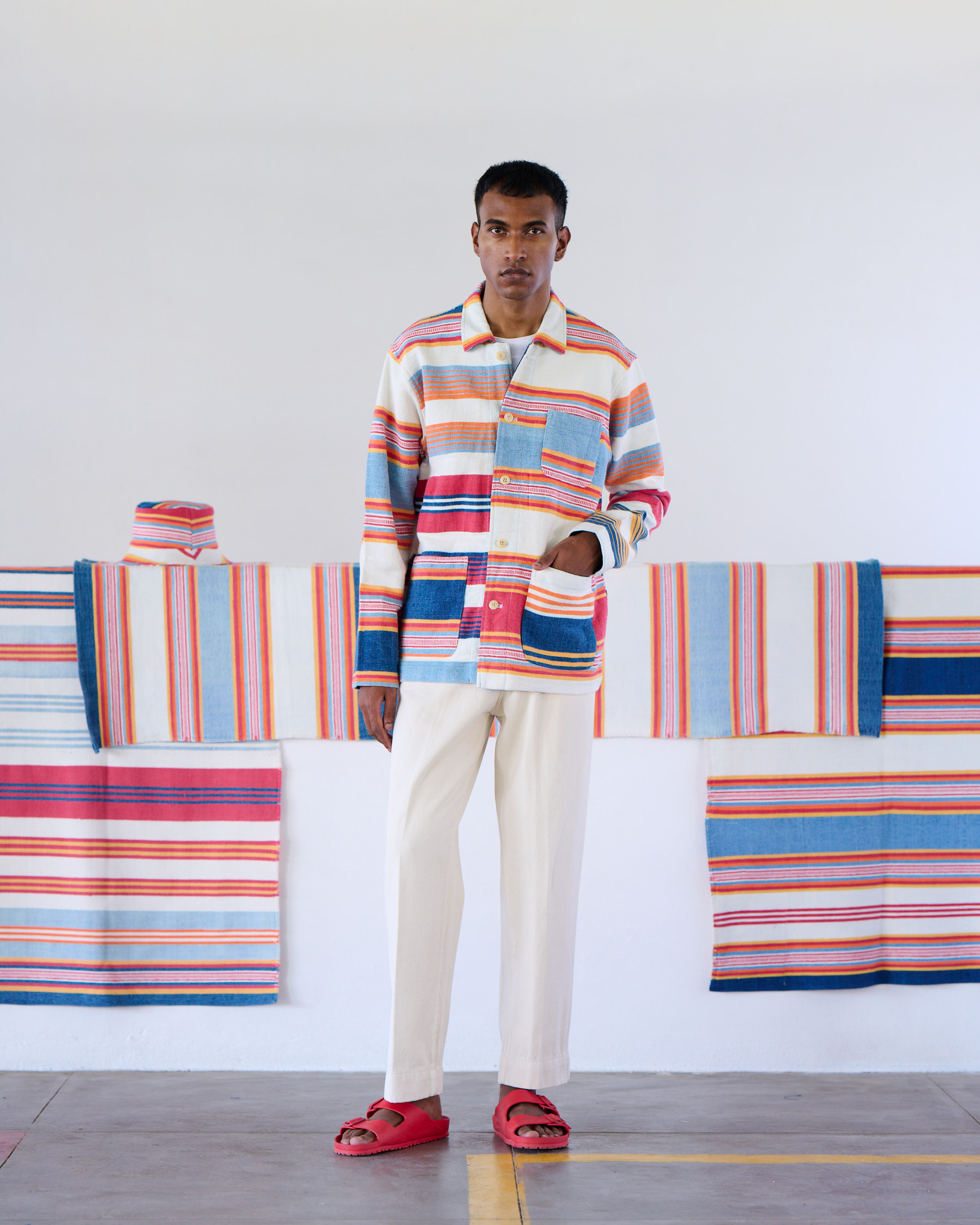 Stout Shirt Multi Stripe Jacket