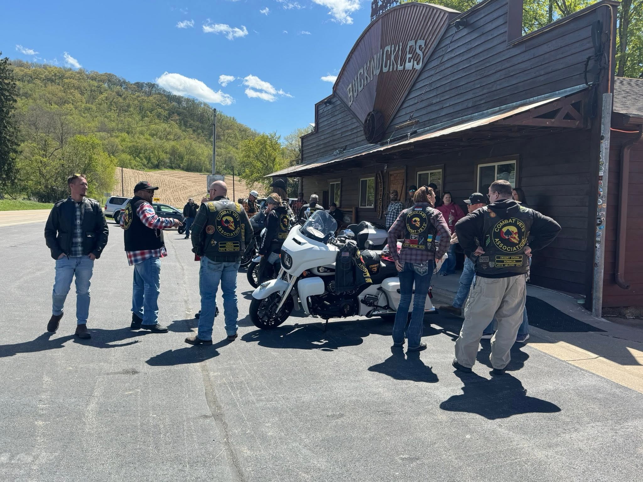 Chapter 48-7 members at an event or group ride