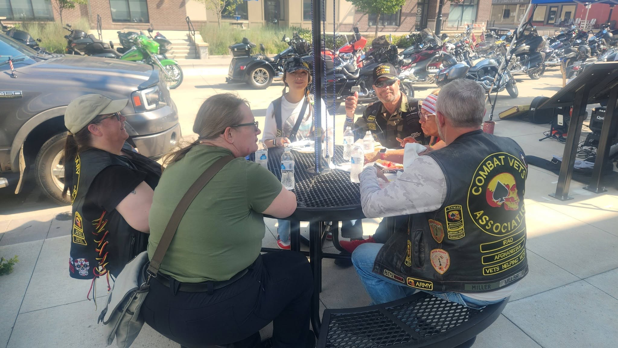 Veterans and riders at the 2026 Joint Forces Ride