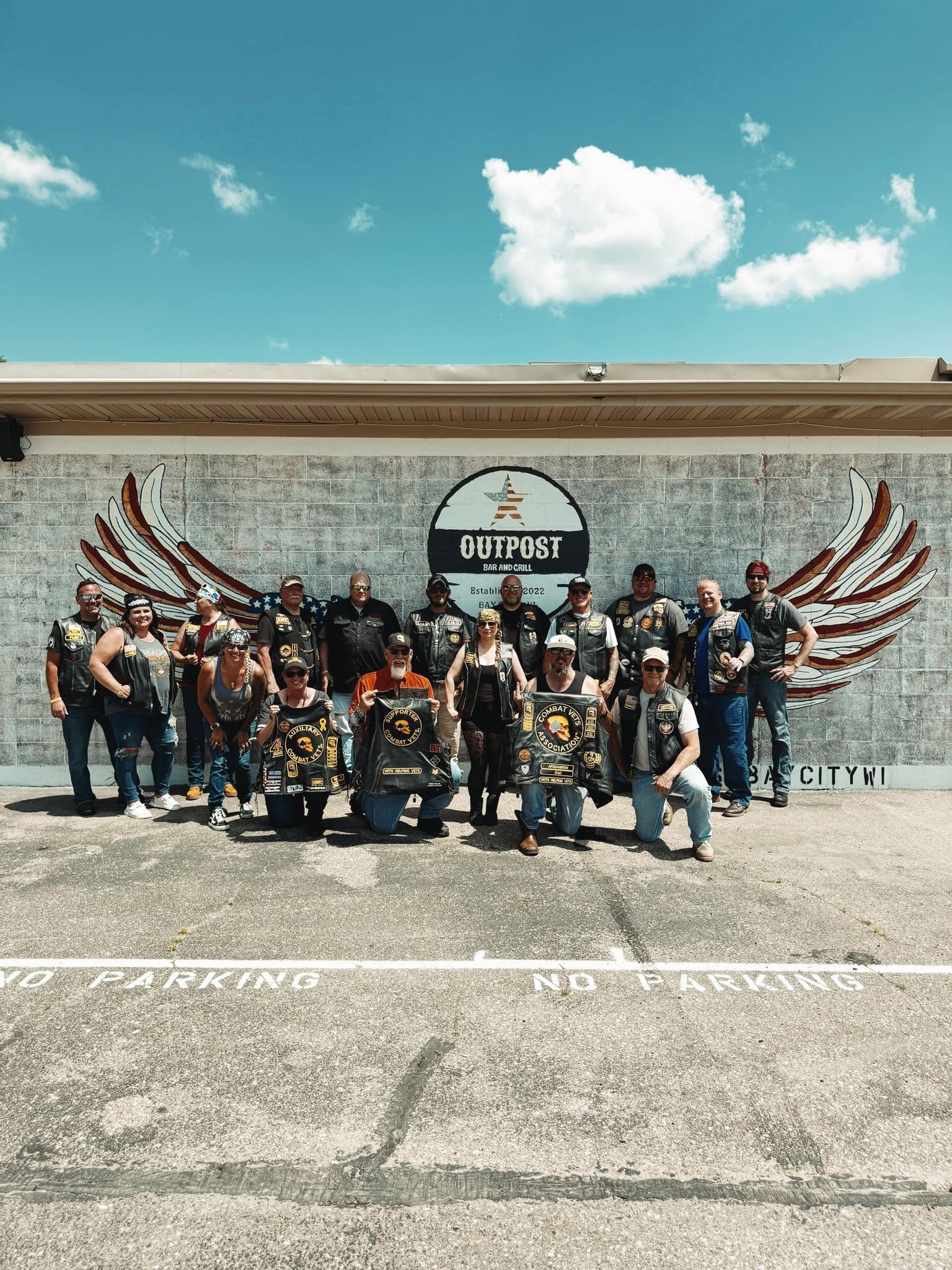 Chapter 48-7 members at an event or group ride