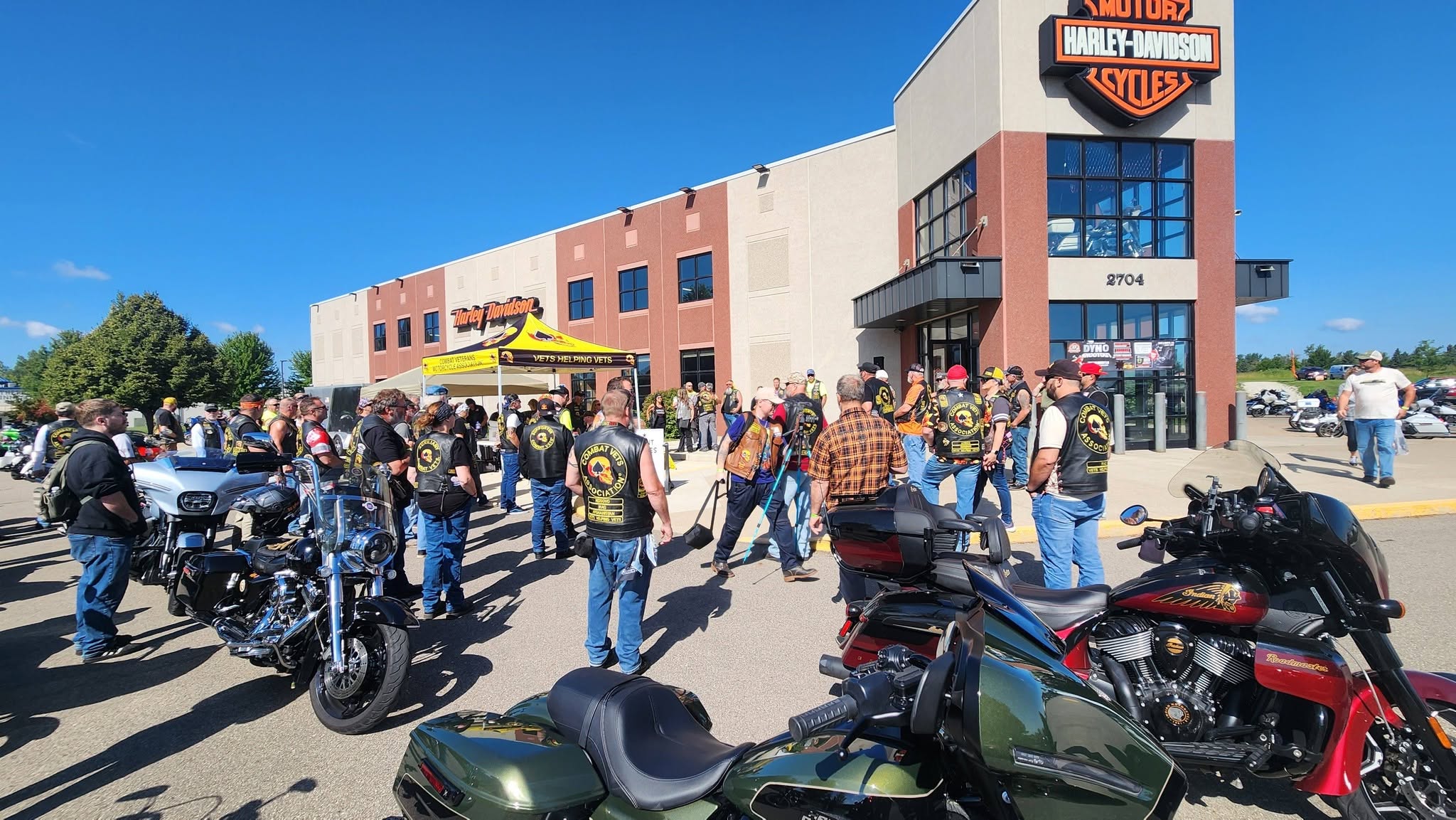 Veterans and riders at the 2026 Joint Forces Ride