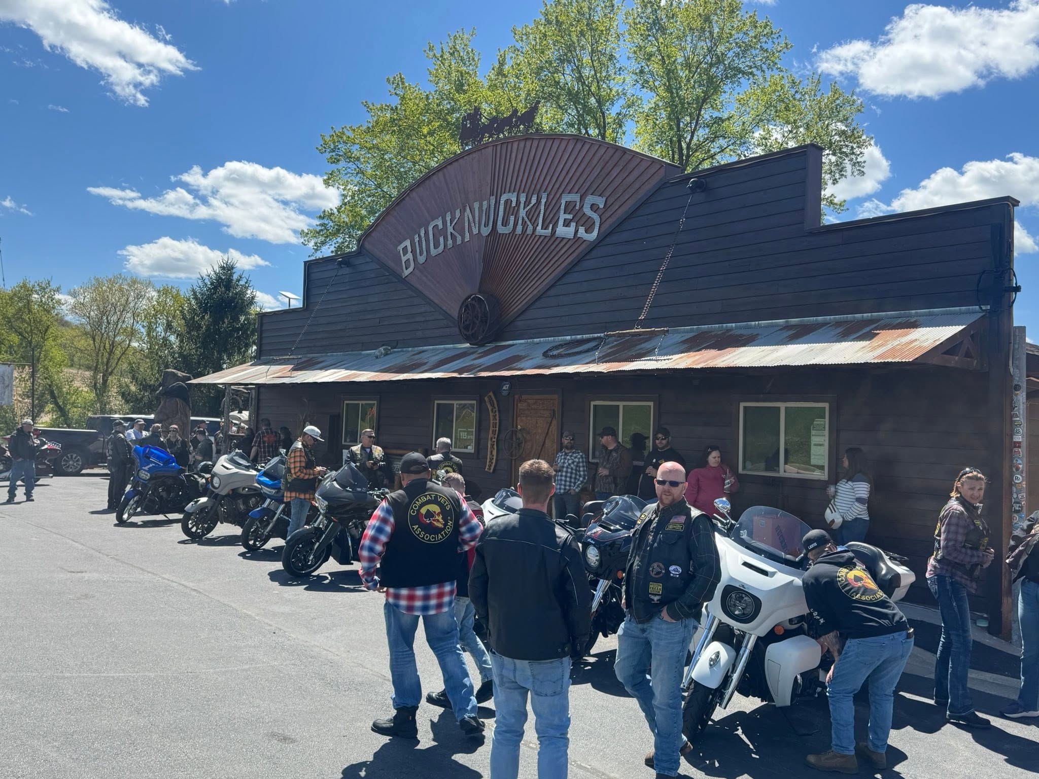 Chapter 48-7 members at an event or group ride