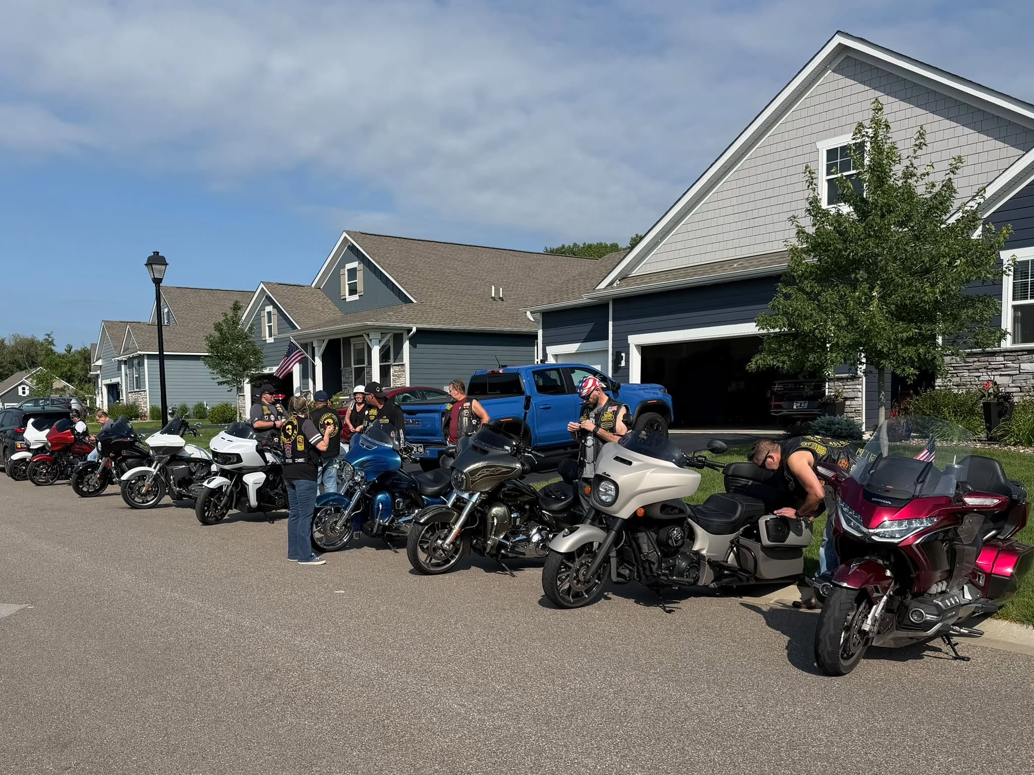 Chapter 48-7 members at an event or group ride