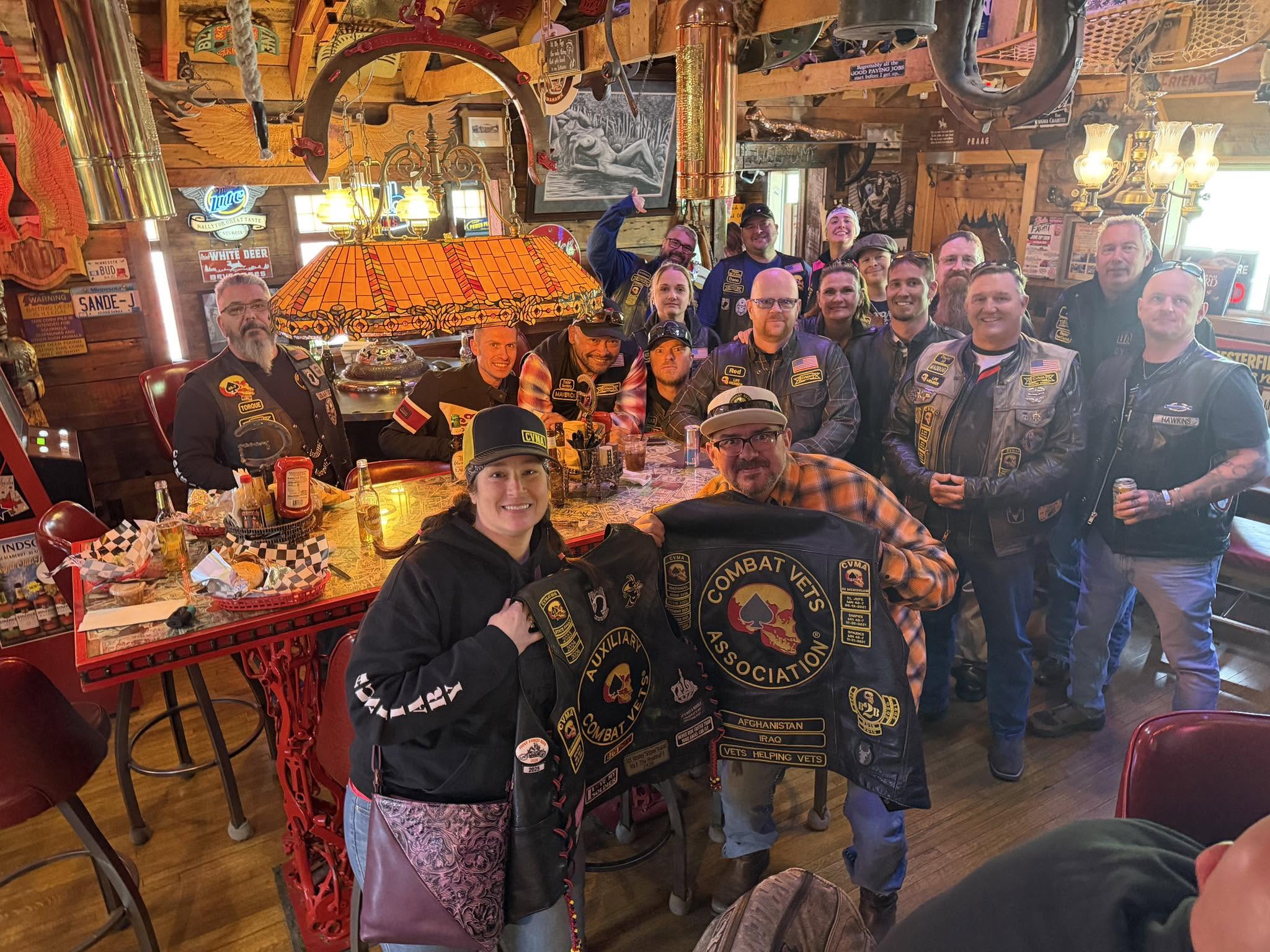 Chapter 48-7 members at an event or group ride