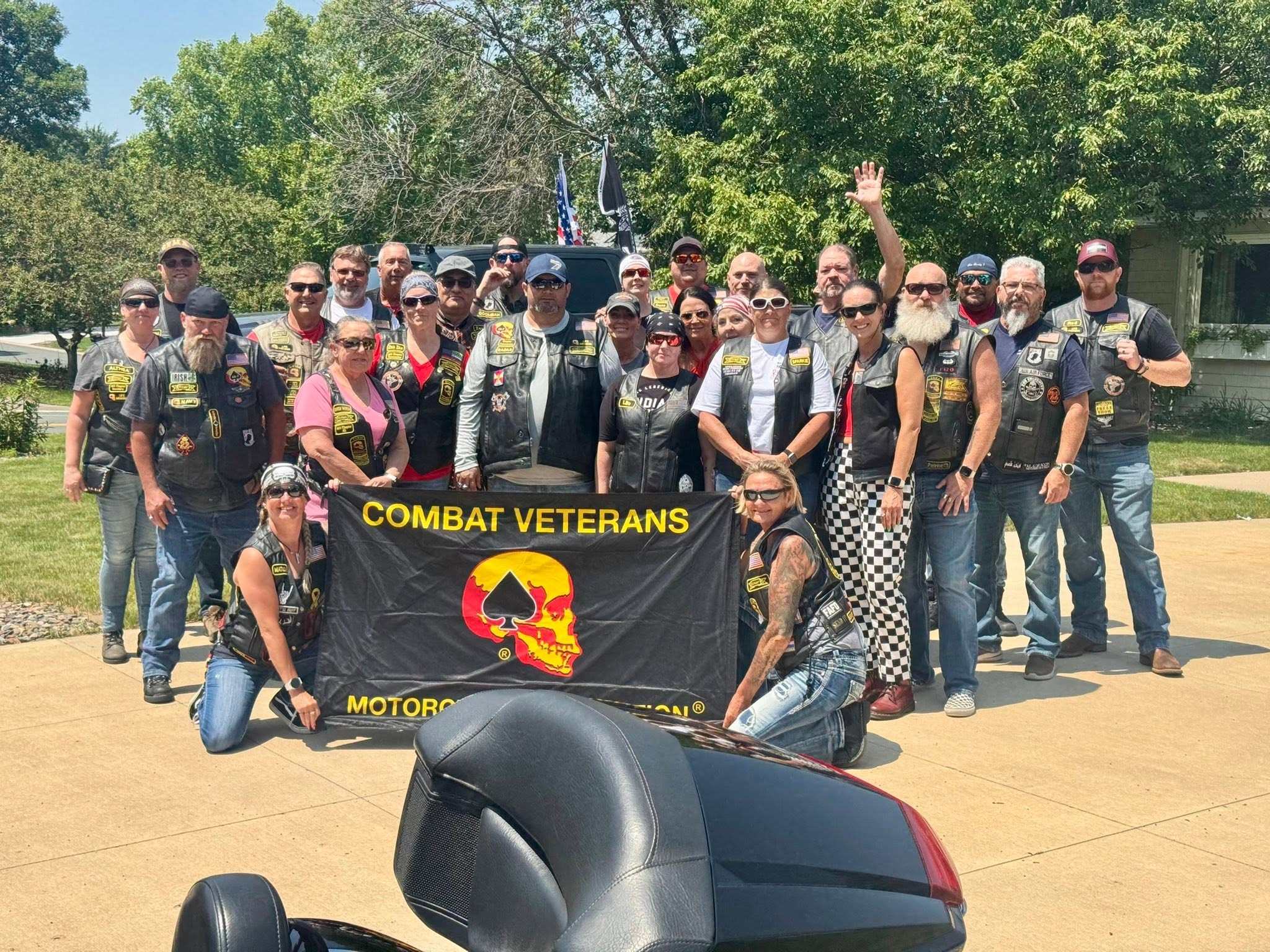 Chapter 48-7 members at an event or group ride