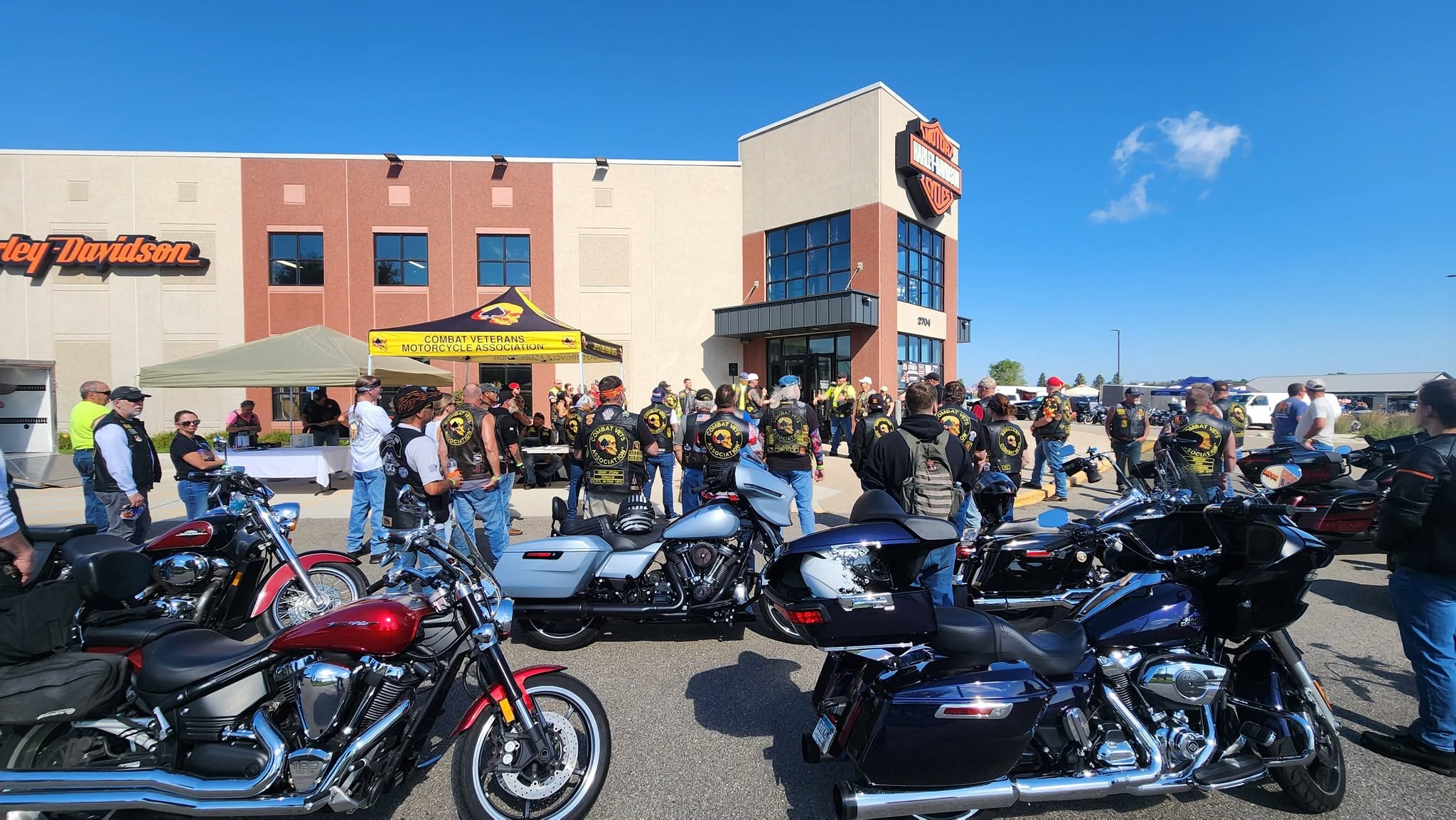 Veterans and riders at the 2026 Joint Forces Ride