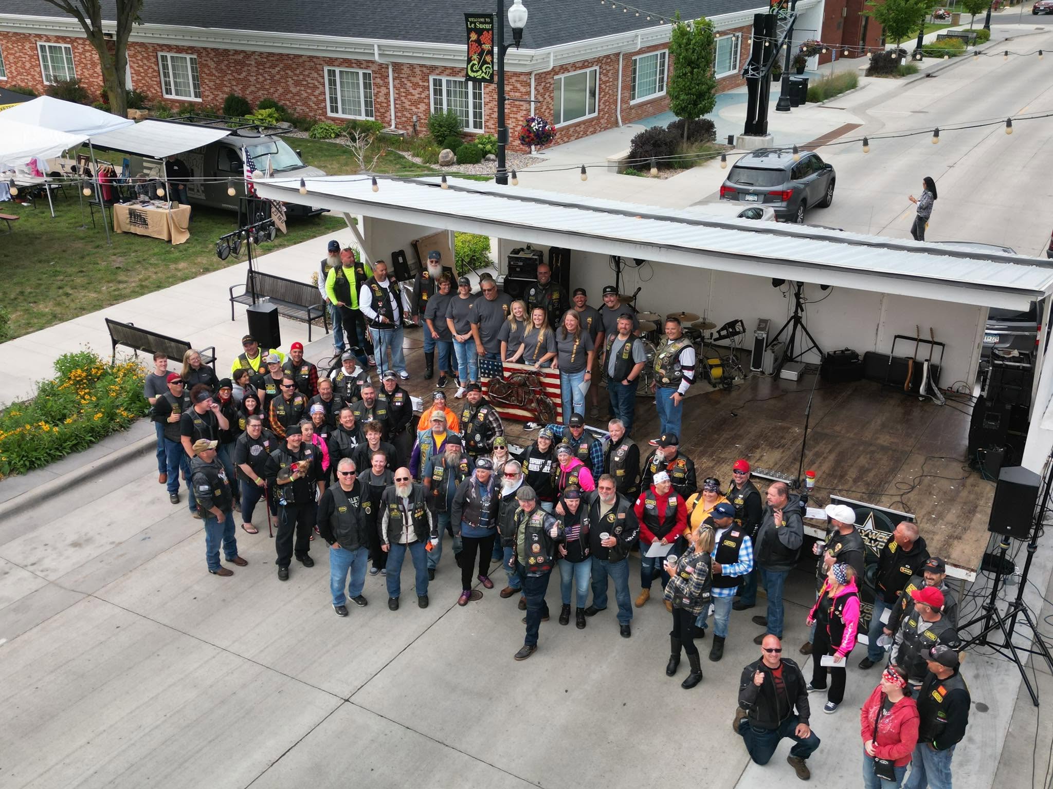 Chapter 48-7 members at an event or group ride