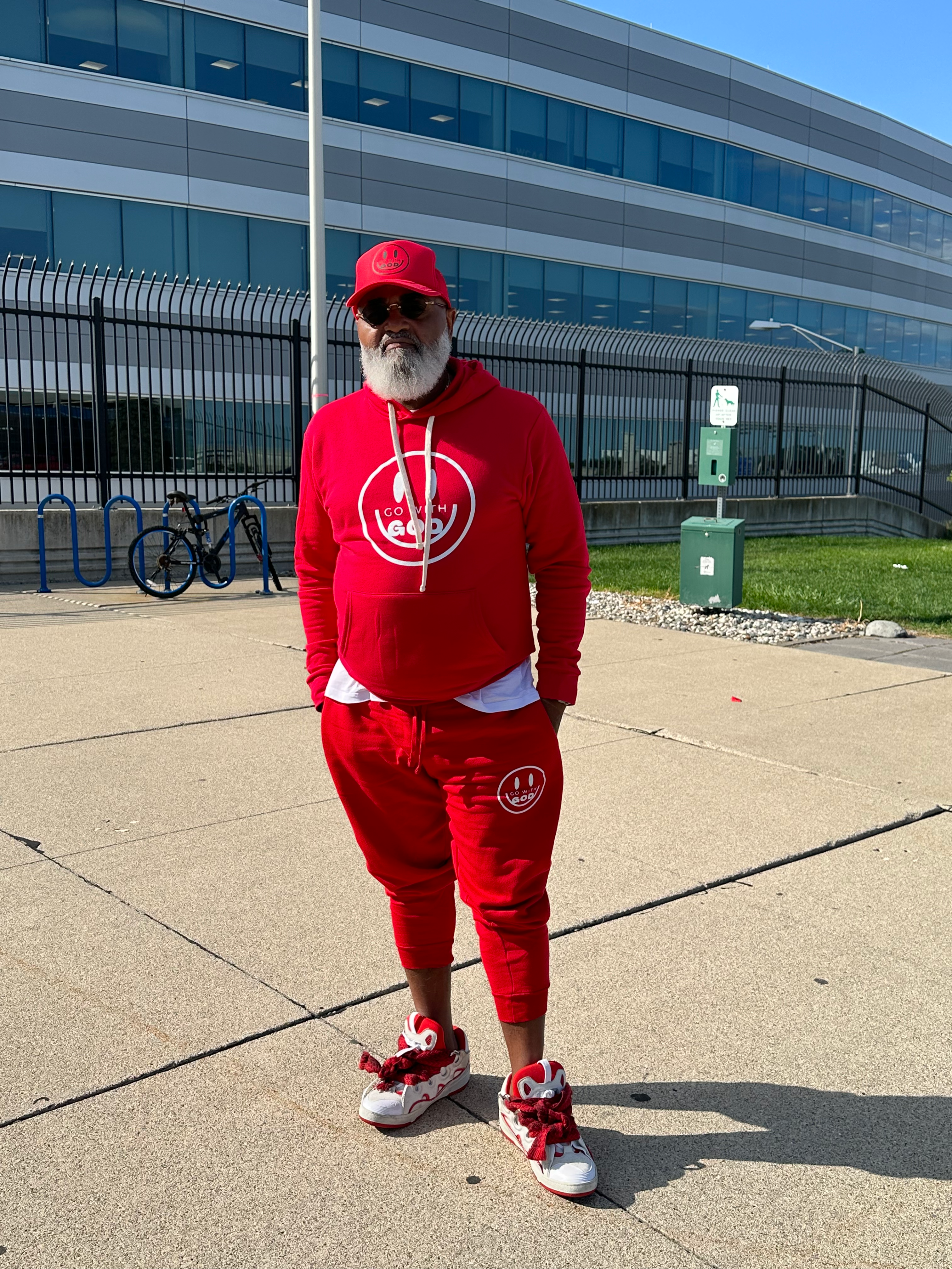 GO WITH GOD™ Signature Red Jogger Set