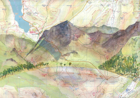 Lazy day by Buttermere, painted on a map of the Lake District published by OAC Publishing.
Watercolour in black frame.
42cm by 30cm
Framed size 55cm by 45cm
SOLD
Limited Edition prints available