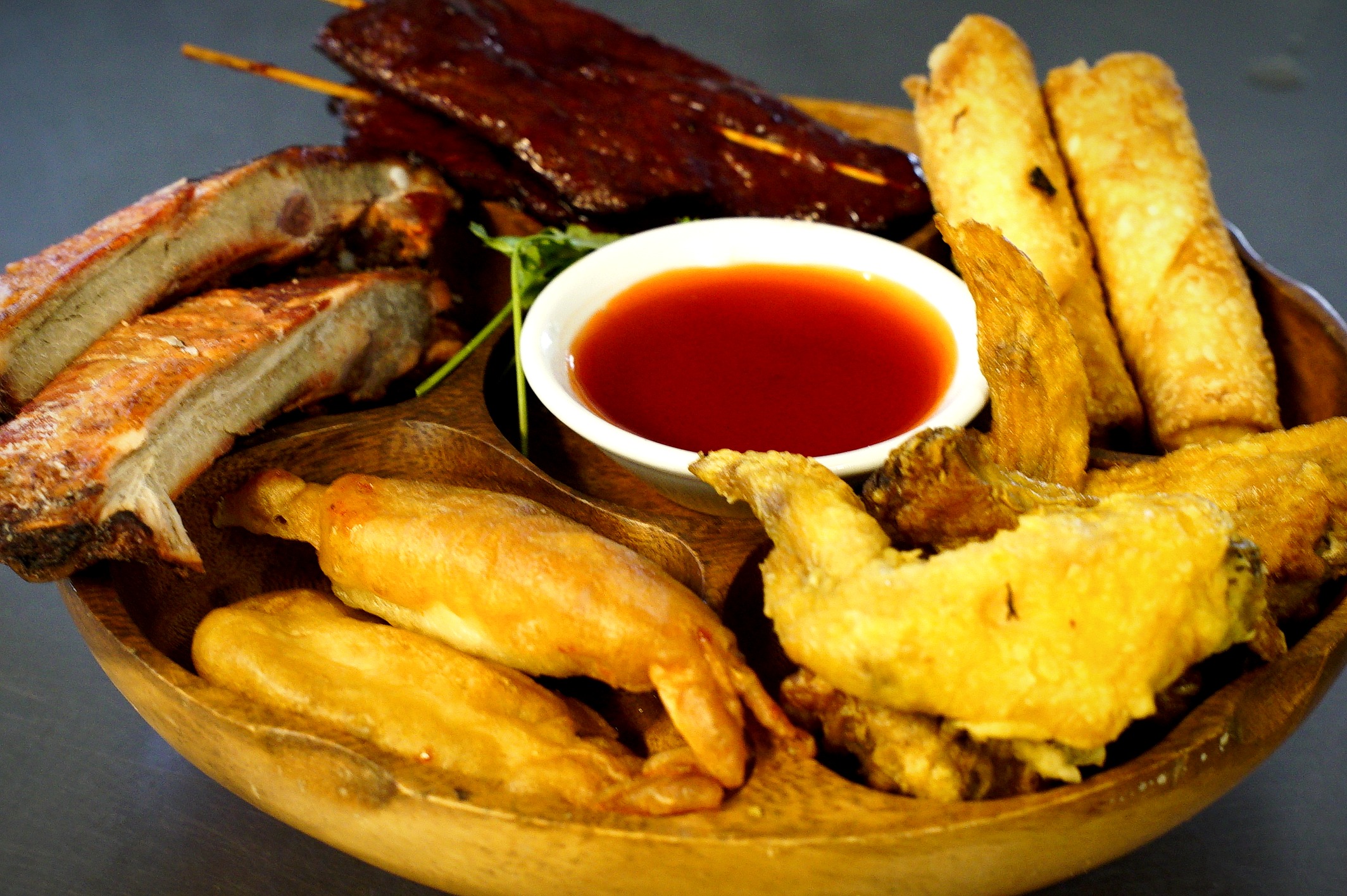 Arranged Food and Objects