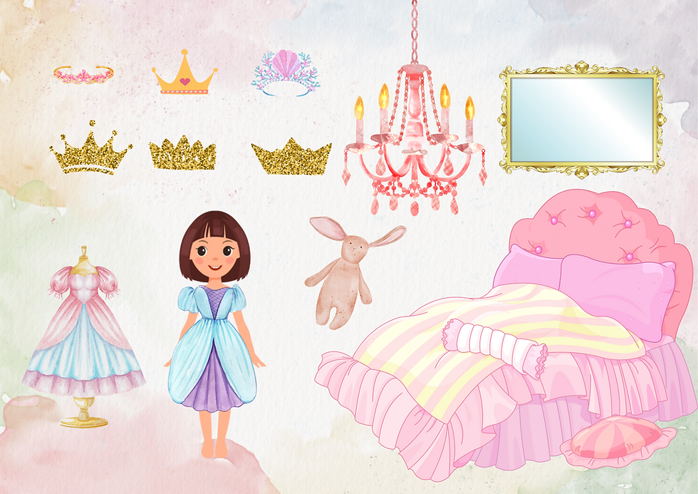 Thumbnail: Princess Cut and Glue Activity Book - Doll House