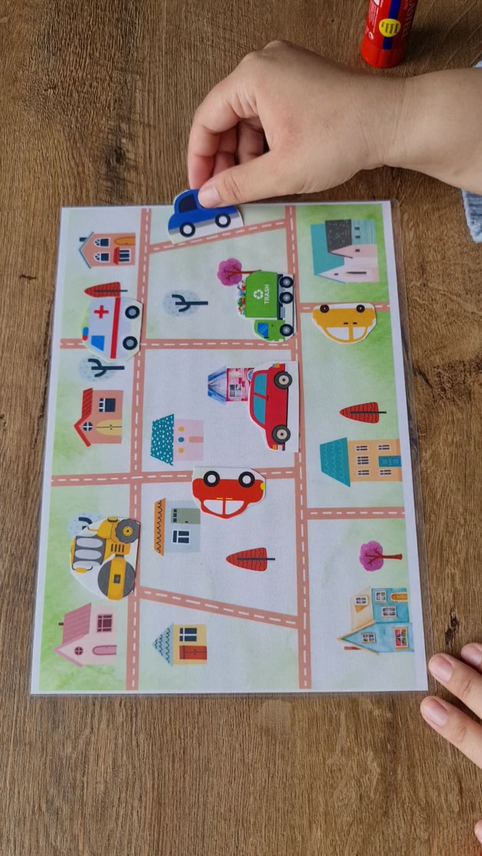 Thumbnail: Vehicles Cut and Glue Activity Book - Community Helpers