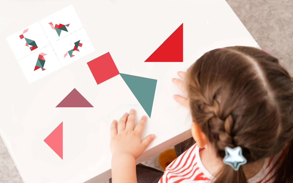 Thumbnail: Tangram Puzzle - Montessori Geometric Puzzle