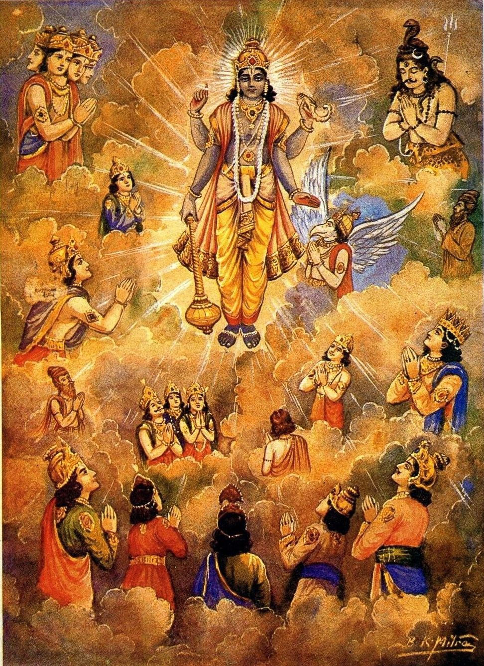 Lord Visnu and his devotees