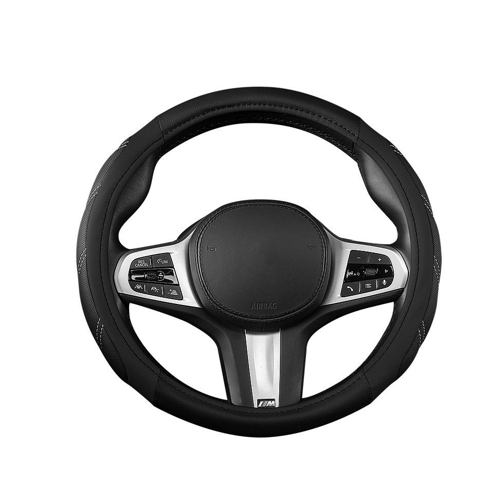 Thumbnail: Car Steering Wheel Cover 14-15 Inch Universal Sport Leather All Purpose Upholste
