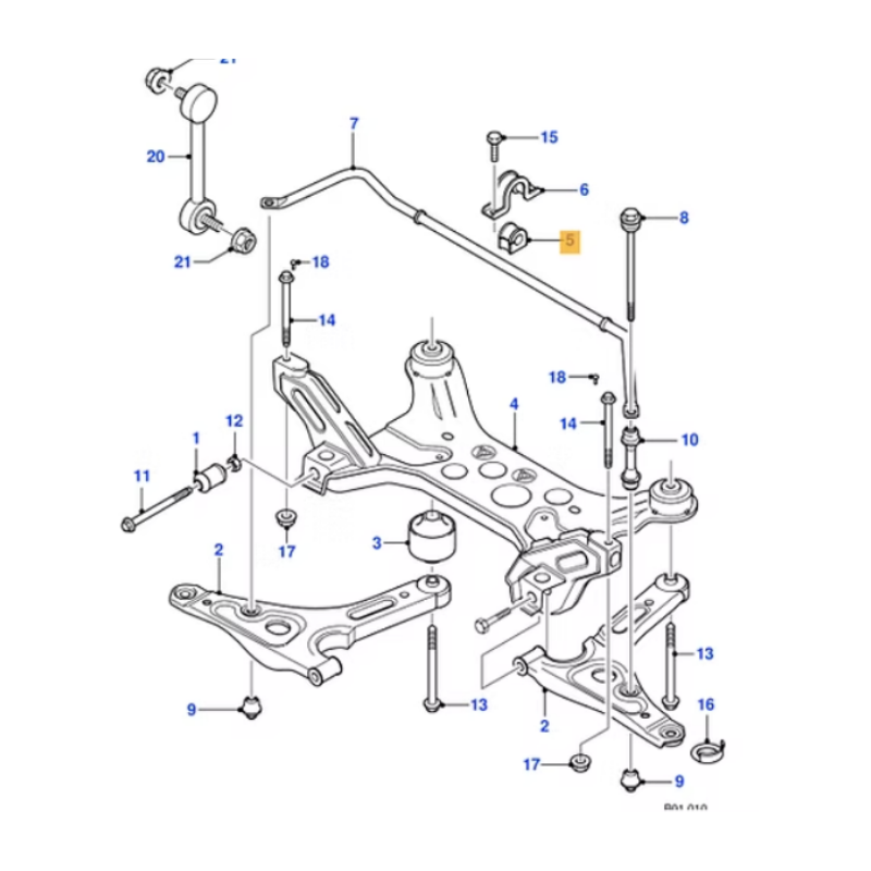 Anti Roll Bar Bush Kit 10 - Ford Transit connect 2006-2014 4041489