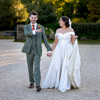 Gorgeous Bride and Groom, golden hour, Cogges Manor Farm