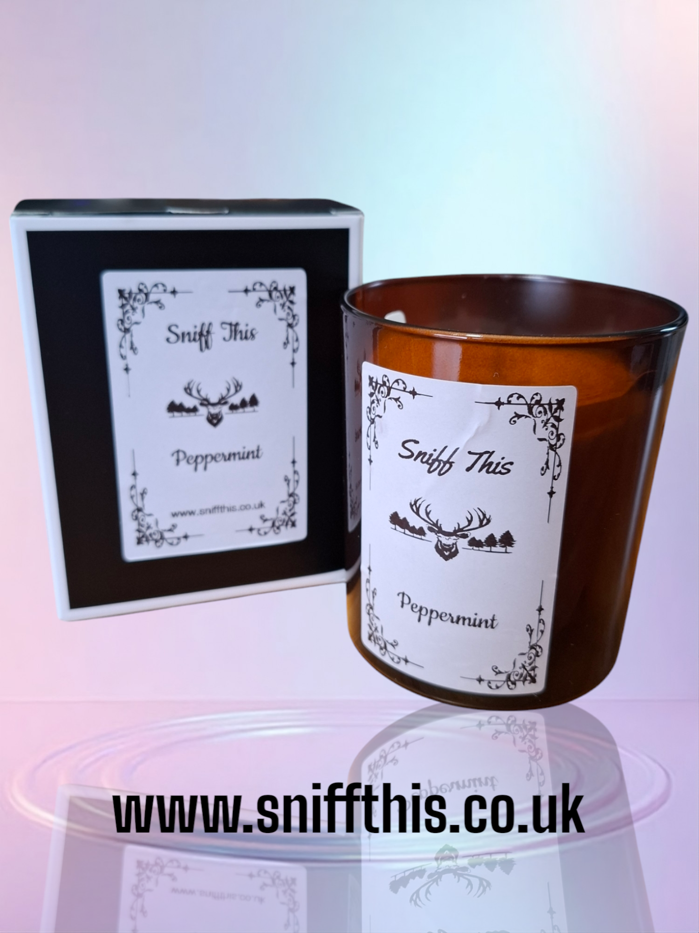 Peppermint Premium Hand Poured Organic Soy Wax Candle 