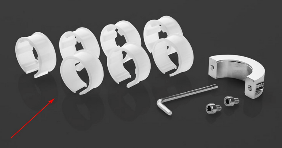 Thumbnail: Various Shower pipe thickness adapters