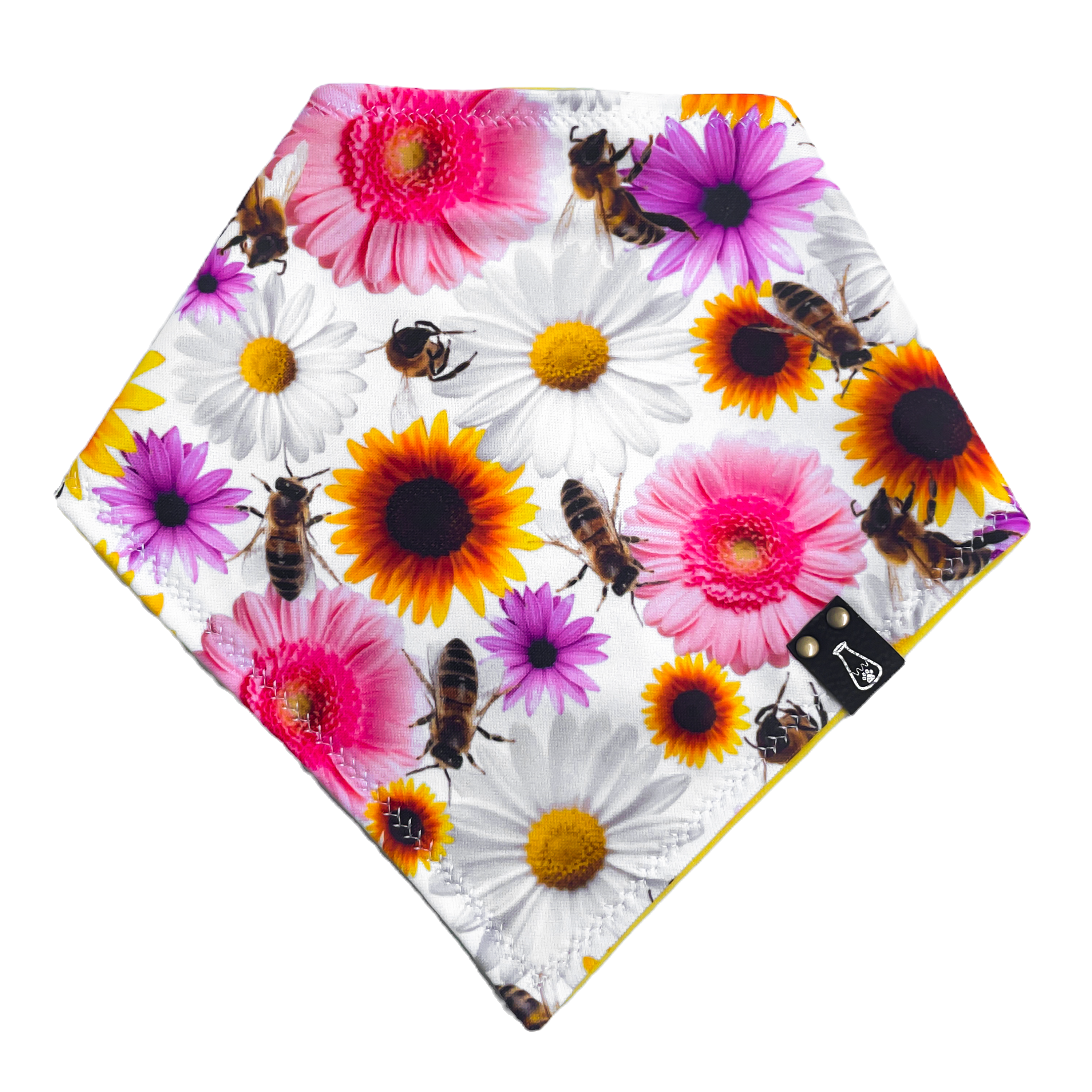 Argon | Honey Bees & Flowers Pet Bandana