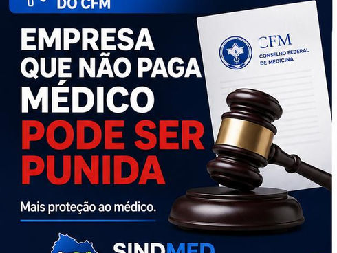 CHEGA DE CALOTE CONTRA MÉDICOS