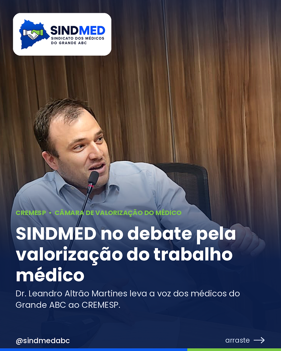 Sindmed no debate pela Valorização do Trabalho Médico