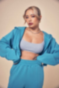 【BG×Lilika】SHORT SWEAT PARKA / TURQUOISE