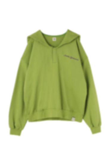 【CHIKA】SAILOR COLLAR SWEAT / GREEN / S