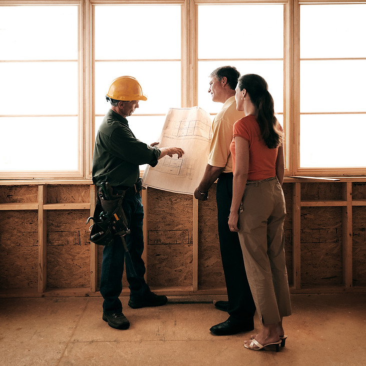 Construction Consultation Scene