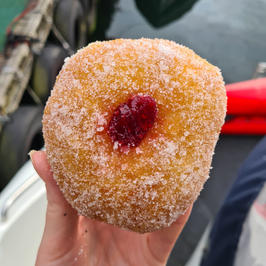 Berlinerbolle w. raspberries