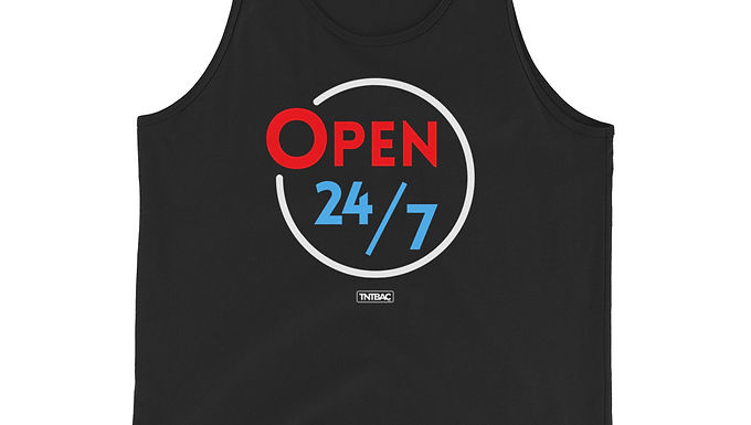 Open 24/7 Unisex Tank Top